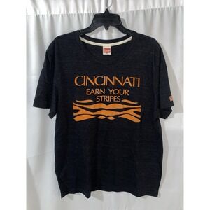 Homage Cincinnati Bengals Earn Your Stripes T Shirt Large